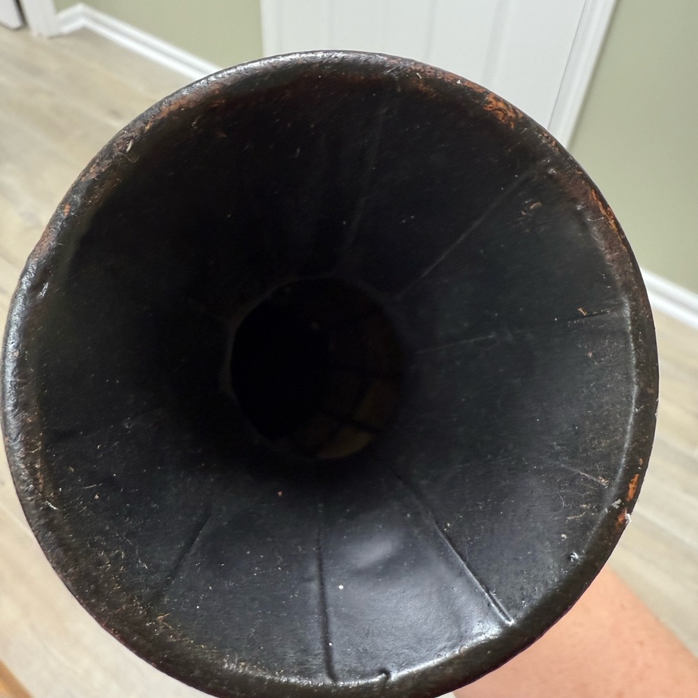 Rustic Brown and Tan Vase - Picture 2 of 4